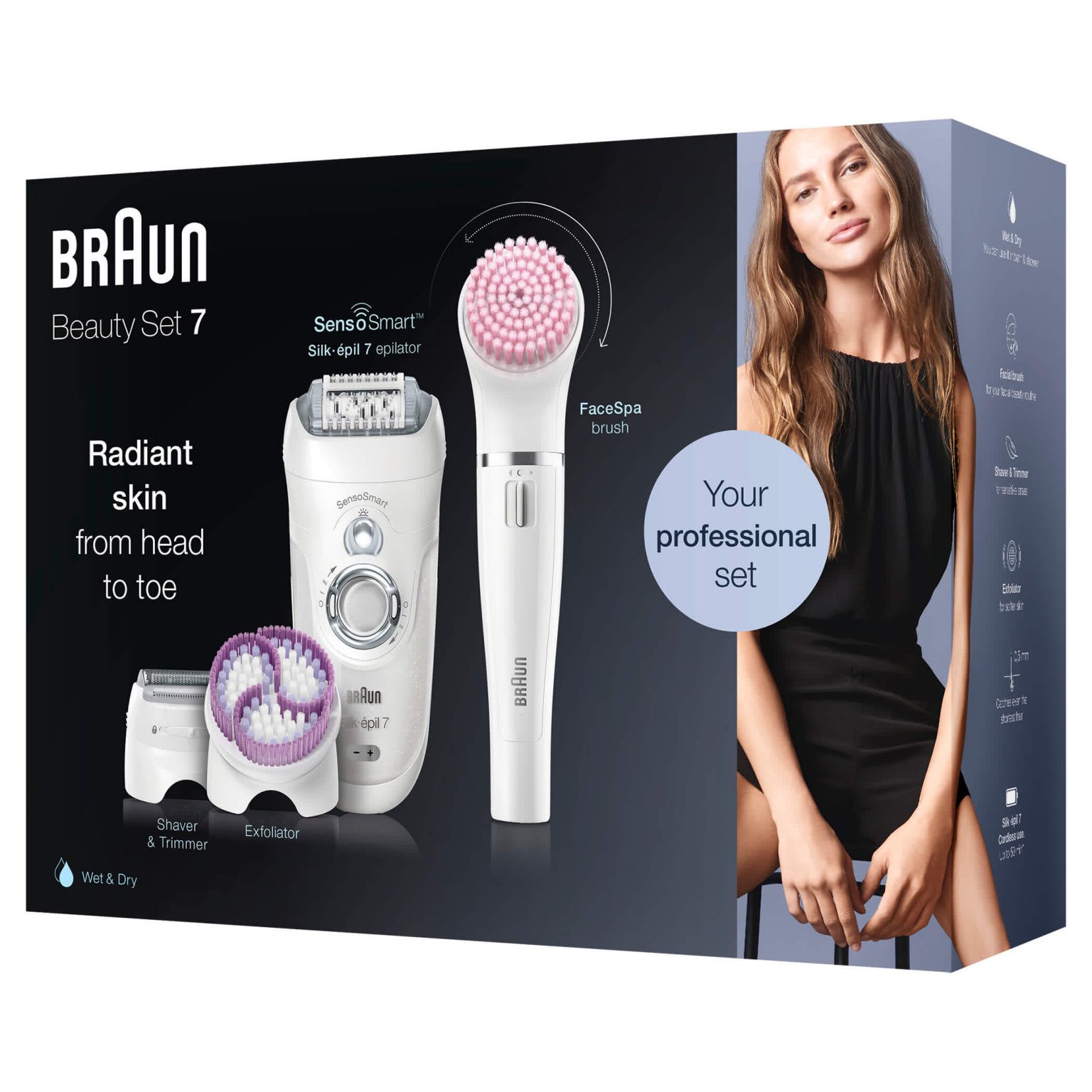 מסיר שיער בראון החדשה BRAUN 7895 BS
