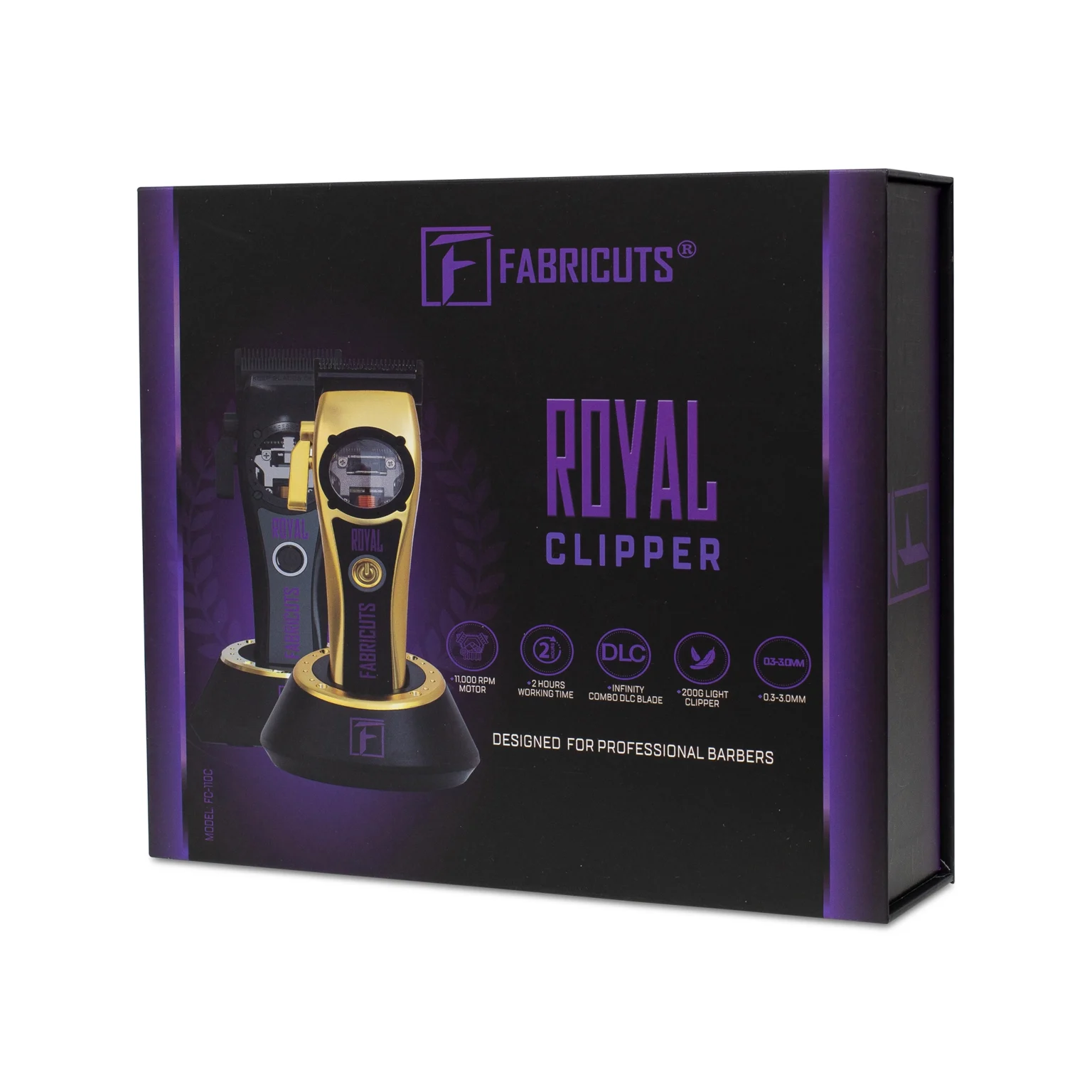 מכונת תספורת רויאל פבריקט שחור Fabricuts Royal FC-110C Black