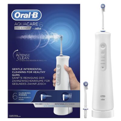 מתיז מים לניקוי שיניים ORAL-B AquaCare Pro-Expert Dental Water Jet Technology with Oxyjet