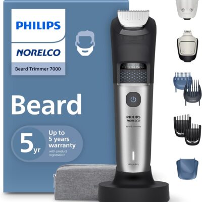 מכונת תספורת זקן עם אוסף שיער וזיפים Philips BT7670