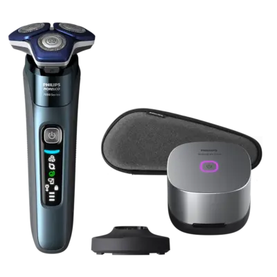 מכונת גילוח פיליפס Philips S7889 עם מתקן UV לחיטוי חיידקים – רטוב ויבש